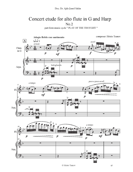 Concert etude for Flute in G and Harp No.2 | Hristo Tsanov