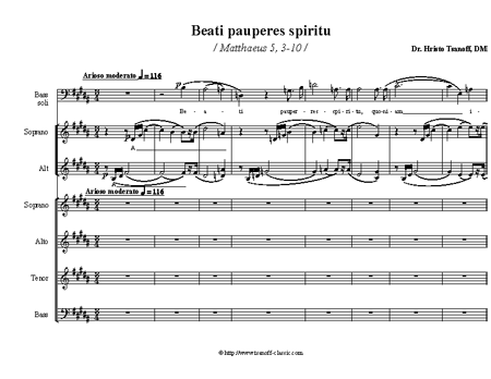 Beati pauperes spiritu - Matthaeus 5, 3-10