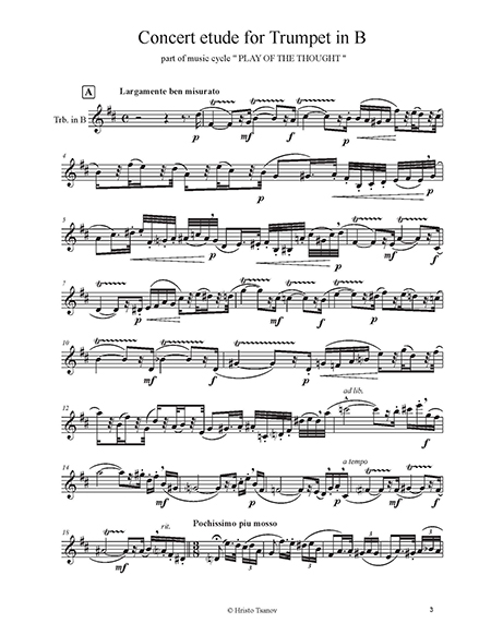 Concert etude for Trumpet in B | Hristo Tsanov