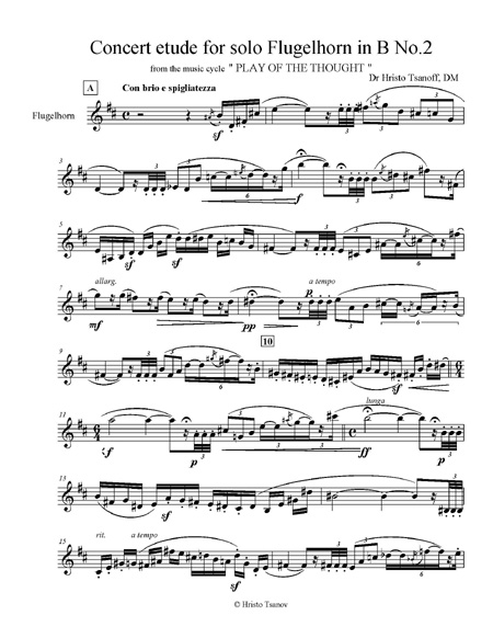Concert etude for Flugelhorn | Tsanoff