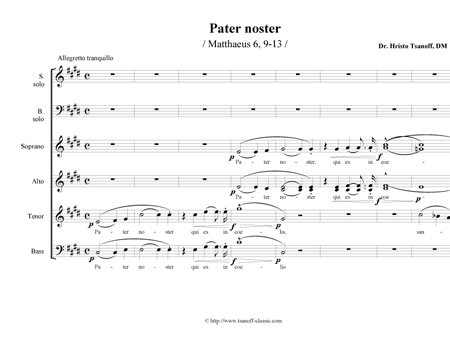 Pater noster  - Matthaeus 6, 9 - 13 