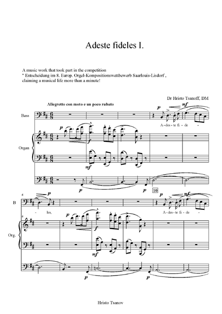 Adeste fideles læti triumphantes | O come, all ye faithful, joyful and triumphant! | Herbei, o ihr Gläub’gen