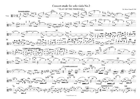Concert etude for solo viola No.2